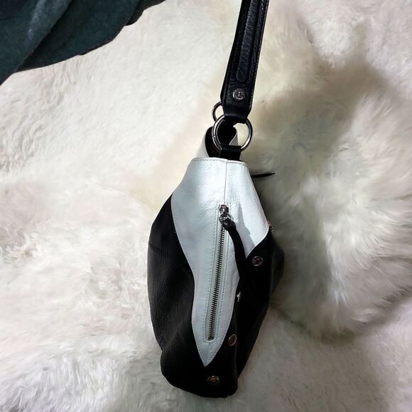 EUCBMAKOWSKY black and white all soft substantial genuine real leather AUTHENTIC - Picture 2 of 13